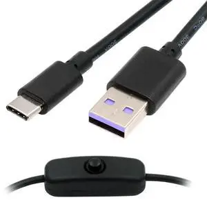 AJMRTC USB2.0 TypeA to TypeC Power Switch Cable 1.0M, Builtin OnOff Power Button Control Cord, DC 5V Power Supply Cable for Desk Lamps, USB Fans, Cameras and Other LowVoltage USBC Powered Device AJMRTC USB2.0 TypeA to TypeC Power Switch Cable 1.0M, Builtin OnOff Power Button Control Cord, DC 5V Power Supply Cable for Desk Lamps, USB Fans, Cameras and Other LowVoltage USBC Powered Device