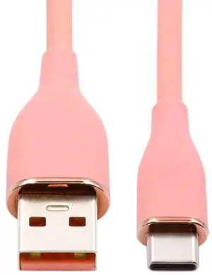 AJMRTC USBA to USBC Cable 1M Pink, Liquid Silicone UltraSoft USB 2.0 Fast Charging Data Sync Cord for Smartphone, Tablet, Laptop, Android, Galaxy, Pixel, iPad, Switch USBC Devices AJMRTC USBA to USBC Cable 1M Pink, Liquid Silicone UltraSoft USB 2.0 Fast Charging Data Sync Cord for Smartphone, Tablet, Laptop, Android, Galaxy, Pixel, iPad, Switch USBC Devices