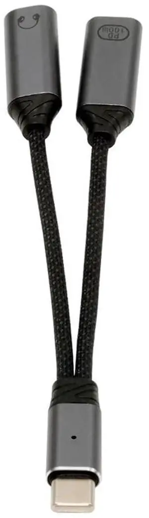 AJMRTC USBC Male to 8Pin Female Audio DAC Cable, 16bit48kHz HiRes AUX Sound Output with 100W PD Fast Charging Function, PlugandPlay AudioPower Combined Cord for Laptops, Tablets and USBC Smart AJMRTC USBC Male to 8Pin Female Audio DAC Cable, 16bit48kHz HiRes AUX Sound Output with 100W PD Fast Charging Function, PlugandPlay AudioPower Combined Cord for Laptops, Tablets and USBC Smart