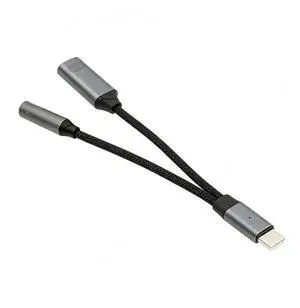 AJMRTC USBC Male to 3.5mm Female DAC Audio AUX Cable, 16bit 48kHz Digital Audio & 100W PD Fast Charging Adapter Cord for Laptop, Tablet, Smartphone Headphone Aux Connection AJMRTC USBC Male to 3.5mm Female DAC Audio AUX Cable, 16bit 48kHz Digital Audio & 100W PD Fast Charging Adapter Cord for Laptop, Tablet, Smartphone Headphone Aux Connection