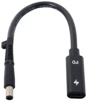 AJMRTC USBC Female Input to DC 7.4x5.0mm PD Trigger Charging Cable, 1820V DC Output Power Converter Cord for HP Laptops, Use USBC PD Charger to Power 7.4*5.0mm Barrel Jack Notebook Computers AJMRTC USBC Female Input to DC 7.4x5.0mm PD Trigger Charging Cable, 1820V DC Output Power Converter Cord for HP Laptops, Use USBC PD Charger to Power 7.4*5.0mm Barrel Jack Notebook Computers