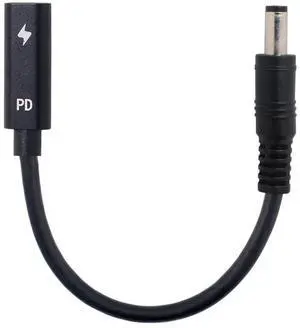 AJMRTC USBC Female Input to DC 5.5x2.1mm PD Trigger Charging Cable, 1820V DC Output Power Converter Cord for Laptops with 5.5*2.1mm Barrel Jack, Use USBC PD Charger to Power DCPort Notebook Comput AJMRTC USBC Female Input to DC 5.5x2.1mm PD Trigger Charging Cable, 1820V DC Output Power Converter Cord for Laptops with 5.5*2.1mm Barrel Jack, Use USBC PD Charger to Power DCPort Notebook Comput