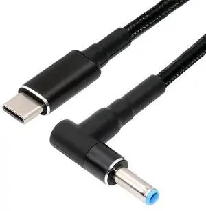 AJMRTC USBC TypeC 100W 20V Input to DC 4.5*3.0mm PD 65W Output Charging Cable 1.8M, QC PD Power Converter Cord for Compatible HP Laptops AJMRTC USBC TypeC 100W 20V Input to DC 4.5*3.0mm PD 65W Output Charging Cable 1.8M, QC PD Power Converter Cord for Compatible HP Laptops