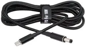 AJMRTC USBC PD Trigger Cable 100W Input 20V to DC 5.5x2.1mm Barrel Jack 65W Output, QC PD TypeC Power Charging Cord for Lenovo HP Dell Acer Asus Laptops, Router, Monitor AJMRTC USBC PD Trigger Cable 100W Input 20V to DC 5.5x2.1mm Barrel Jack 65W Output, QC PD TypeC Power Charging Cord for Lenovo HP Dell Acer Asus Laptops, Router, Monitor