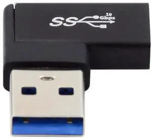 AJMRTC 90Degree LeftAngled FlatHorizontal USBC Female to USB3.0 TypeA Male Adapter, 5Gbps Data & Power Converter for Laptops, Desktops and SpaceLimited USBA Port Applications AJMRTC 90Degree LeftAngled FlatHorizontal USBC Female to USB3.0 TypeA Male Adapter, 5Gbps Data & Power Converter for Laptops, Desktops and SpaceLimited USBA Port Applications