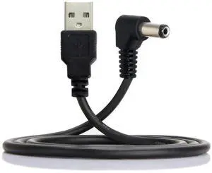 AJMRTC USB 2.0 TypeA Male to 90 Degree RightAngled 5.5x2.1mm DC Barrel Power Cable, 5V DC Jack Charging Cord for Small Electronic Devices CCTV Routers AJMRTC USB 2.0 TypeA Male to 90 Degree RightAngled 5.5x2.1mm DC Barrel Power Cable, 5V DC Jack Charging Cord for Small Electronic Devices CCTV Routers