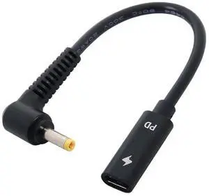 AJMRTC USBC Female Input to DC 4.0 x 1.7mm PD Power Charging Cable,1820V PD Trigger Converter Cord for Laptops,Works with USBC PD Power Adapter & PD Power Bank AJMRTC USBC Female Input to DC 4.0 x 1.7mm PD Power Charging Cable,1820V PD Trigger Converter Cord for Laptops,Works with USBC PD Power Adapter & PD Power Bank