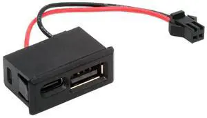AJMRTC DC 5V Power DIY OEM Cable, Horizontal TypeC & TypeA Female Socket Latch Mount to 2Pin 2.54mm Pitch Header Cable for DIY Electronic Projects, Embedded Circuit Board Power Supply AJMRTC DC 5V Power DIY OEM Cable, Horizontal TypeC & TypeA Female Socket Latch Mount to 2Pin 2.54mm Pitch Header Cable for DIY Electronic Projects, Embedded Circuit Board Power Supply