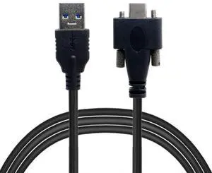 AJMRTC USB 3.1 TypeC Dual Screw Locking Panel Mount Cable, 1.2M Industrial Data Cord to Standard USB3.0 Male for Machine Vision Cameras, VibrationSensitive Industrial USB3.0 Peripherals AJMRTC USB 3.1 TypeC Dual Screw Locking Panel Mount Cable, 1.2M Industrial Data Cord to Standard USB3.0 Male for Machine Vision Cameras, VibrationSensitive Industrial USB3.0 Peripherals