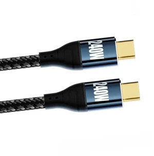 AJMRTC USBC to USBC Cable, 240W PD3.1 EPR 48V 5A Fast Charging Cord, 480Mbps USB2.0 Data Sync, 100CM Length Backward 100W Compatible for Laptops, Tablets and Smart Phones AJMRTC USBC to USBC Cable, 240W PD3.1 EPR 48V 5A Fast Charging Cord, 480Mbps USB2.0 Data Sync, 100CM Length Backward 100W Compatible for Laptops, Tablets and Smart Phones