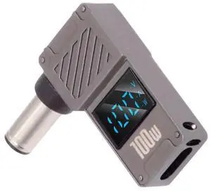 AJMRTC USBC Female to DC 7.4x5.0mm DE Barrel Jack PD Adapter, 100W Laptop Fast Charging Converter with RealTime Wattage Display, PD Trigger Power Adapter for Compatible DELL Series Laptops AJMRTC USBC Female to DC 7.4x5.0mm DE Barrel Jack PD Adapter, 100W Laptop Fast Charging Converter with RealTime Wattage Display, PD Trigger Power Adapter for Compatible DELL Series Laptops