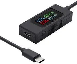 AJMRTC USBC Tester Digital Multimeter, 430V 06.5A TypeC Voltage Current Power Capacity Working Time Detector, USBC Ammeter Voltmeter for Testing USBC Charger, Power Bank and USBC Cables AJMRTC USBC Tester Digital Multimeter, 430V 06.5A TypeC Voltage Current Power Capacity Working Time Detector, USBC Ammeter Voltmeter for Testing USBC Charger, Power Bank and USBC Cables