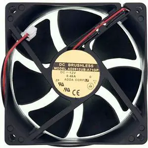 Replacement DC Cooling Fan AD0912UB-A71GP, DC12V 0.46A 90x90x25mm (9025), 2Pin Brushless Fan for Server, Power Supply, Industrial Cabinet Equipment Cooling Replacement DC Cooling Fan AD0912UB-A71GP, DC12V 0.46A 90x90x25mm (9025), 2Pin Brushless Fan for Server, Power Supply, Industrial Cabinet Equipment Cooling