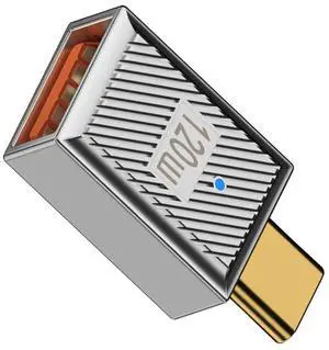 AJMRTC Straight USBC Male to USB3.0 TypeA Female OTG Adapter,USB3.1 Gen2 10Gbps Data Sync 120W Power PassThrough,Silver Alloy Shell Mecha Cyberpunk Converter for Phone Laptop Flash Drive SSD AJMRTC Straight USBC Male to USB3.0 TypeA Female OTG Adapter,USB3.1 Gen2 10Gbps Data Sync 120W Power PassThrough,Silver Alloy Shell Mecha Cyberpunk Converter for Phone Laptop Flash Drive SSD