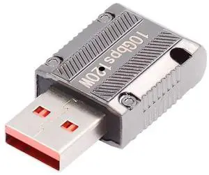 AJMRTC LeftAngled 90Degree Slim USBC Female to USB3.0 TypeA Male Adapter,USB3.1 Gen2 10Gbps Data Sync 120W Power PassThrough,Mecha Cyberpunk Alloy Converter for Laptop Phone SSD Flash Drive AJMRTC LeftAngled 90Degree Slim USBC Female to USB3.0 TypeA Male Adapter,USB3.1 Gen2 10Gbps Data Sync 120W Power PassThrough,Mecha Cyberpunk Alloy Converter for Laptop Phone SSD Flash Drive