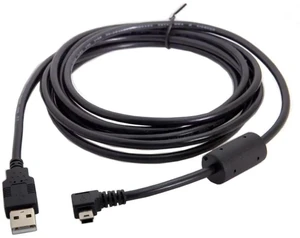 AJMRTC 3M 90Degree LeftAngled Mini USB B 5Pin Male to USB 2.0 Male Cable, Ferrite Core EMIReduction Data Sync & Charging Cord for Digital Camera, GPS, Dash Cam, Game Controller and MiniUSB Devices AJMRTC 3M 90Degree LeftAngled Mini USB B 5Pin Male to USB 2.0 Male Cable, Ferrite Core EMIReduction Data Sync & Charging Cord for Digital Camera, GPS, Dash Cam, Game Controller and MiniUSB Devices