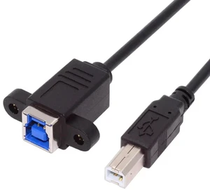 AJMRTC USB 3.0 TypeB Female to USB 2.0 TypeB Male Extension Cable 30cm, 5Gbps HighSpeed Data Transfer Cord for SSD Hard Disk, Printer, Camera, Scanner, Peripheral Device Data Sync AJMRTC USB 3.0 TypeB Female to USB 2.0 TypeB Male Extension Cable 30cm, 5Gbps HighSpeed Data Transfer Cord for SSD Hard Disk, Printer, Camera, Scanner, Peripheral Device Data Sync