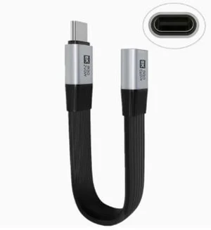 AJMRTC Right Angle USB4 TypeC Extension Cable, 80Gbps Data, 240W PD Fast Charging, 8K@60Hz UHD Video Output, 90 Degree USBC Male to Female Extension Cord Compatible with Thunderbolt 3 / Thunderbolt AJMRTC Right Angle USB4 TypeC Extension Cable, 80Gbps Data, 240W PD Fast Charging, 8K@60Hz UHD Video Output, 90 Degree USBC Male to Female Extension Cord Compatible with Thunderbolt 3 / Thunderbolt