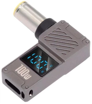 AJMRTC USBC Female to DC 7.9x5.4mm Barrel Jack Adapter,PD 100W 20V 5A Laptop Fast Charging Converter with RealTime Wattage Voltage Current Digital Display for DCPort Notebook AJMRTC USBC Female to DC 7.9x5.4mm Barrel Jack Adapter,PD 100W 20V 5A Laptop Fast Charging Converter with RealTime Wattage Voltage Current Digital Display for DCPort Notebook