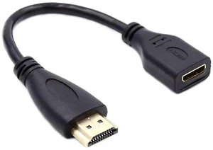 AJMRTC 15cm Mini HDMI TypeC Socket Female to HDMI TypeA Male Adapter Extension Cable, 4K 1080P HighSpeed Video Converter Cord for Camera, HDTV, Monitor, Projector Video Connection AJMRTC 15cm Mini HDMI TypeC Socket Female to HDMI TypeA Male Adapter Extension Cable, 4K 1080P HighSpeed Video Converter Cord for Camera, HDTV, Monitor, Projector Video Connection