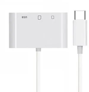 AJMRTC 3in1 USBC Card Reader Adapter, USB 2.0 TypeC to TF Micro SD SDXC Memory Card Reader with USB Female Port, MultiFunction Converter for MacBook, Laptop, Tablet, OTGEnabled Smartphones AJMRTC 3in1 USBC Card Reader Adapter, USB 2.0 TypeC to TF Micro SD SDXC Memory Card Reader with USB Female Port, MultiFunction Converter for MacBook, Laptop, Tablet, OTGEnabled Smartphones