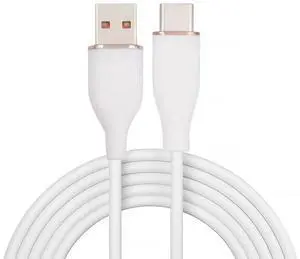 AJMRTC 1M White Liquid Silicone USBA to USBC Cable, USB2.0 480Mbps 15W UltraSoft Fast Charging Data Sync Cord for USBC Laptops, Tablets, Smartphones and USBC Enabled Electronic Devices AJMRTC 1M White Liquid Silicone USBA to USBC Cable, USB2.0 480Mbps 15W UltraSoft Fast Charging Data Sync Cord for USBC Laptops, Tablets, Smartphones and USBC Enabled Electronic Devices