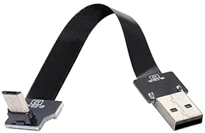 AJMRTC UpAngled USB 2.0 TypeA Male to MicroUSB 5Pin Male Flat Slim FPC Cable 200cm,480Mbps Flexible Ribbon Data Charge Cord for FPV Drone,Gimbal,External Disk,Android Phone and MicroUSB Devices AJMRTC UpAngled USB 2.0 TypeA Male to MicroUSB 5Pin Male Flat Slim FPC Cable 200cm,480Mbps Flexible Ribbon Data Charge Cord for FPV Drone,Gimbal,External Disk,Android Phone and MicroUSB Devices