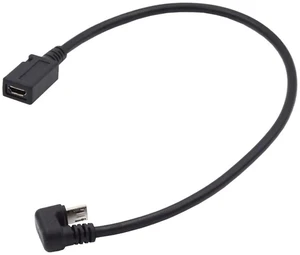 AJMRTC Micro USB 2.0 5Pin Male to Female Extension Cable, Opposite UShape Back Angled Micro USB Cord, 90 Degree Reverse Bend Power Data Extender for Laptop, Smartphone and Micro USB Enabled Devices AJMRTC Micro USB 2.0 5Pin Male to Female Extension Cable, Opposite UShape Back Angled Micro USB Cord, 90 Degree Reverse Bend Power Data Extender for Laptop, Smartphone and Micro USB Enabled Devices