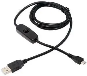 AJMRTC Micro USB 2.0 to USBA Power Cable with On Off Switch Button, Micro 5Pin USBA to Micro USB Cord DC 5V Control Cable for Desk Lamp, Mini Fan, Camera and Other 5V Micro USB Powered Devices AJMRTC Micro USB 2.0 to USBA Power Cable with On Off Switch Button, Micro 5Pin USBA to Micro USB Cord DC 5V Control Cable for Desk Lamp, Mini Fan, Camera and Other 5V Micro USB Powered Devices