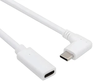 AJMRTC 65W USBC Male to Female Extension Cable 17cm, 90 Degree Left & Right Angled Fast Charging Cord, USB 2.0 Data Transfer Power Extender for Laptop, Tablet, Smartphone and USBC Enabled Devices AJMRTC 65W USBC Male to Female Extension Cable 17cm, 90 Degree Left & Right Angled Fast Charging Cord, USB 2.0 Data Transfer Power Extender for Laptop, Tablet, Smartphone and USBC Enabled Devices