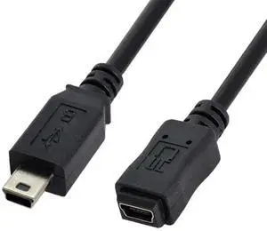 AJMRTC USB 2.0 High Speed Mini USB 5Pin Male to Female Extension Adapter Cable 50cm, MiniUSB Extender Cord for Digital Camera, GPS, MP3 Player, Legacy Mini USB 5Pin Devices AJMRTC USB 2.0 High Speed Mini USB 5Pin Male to Female Extension Adapter Cable 50cm, MiniUSB Extender Cord for Digital Camera, GPS, MP3 Player, Legacy Mini USB 5Pin Devices
