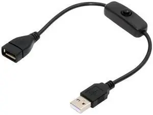 AJMRTC USB 2.0 TypeA Male to Female Extension Cable with On Off Power Switch Button, DC 5V USB Power Control Cord for Desk Lamp, Mini Fan, Camera, USB Powered Small Electronic Devices AJMRTC USB 2.0 TypeA Male to Female Extension Cable with On Off Power Switch Button, DC 5V USB Power Control Cord for Desk Lamp, Mini Fan, Camera, USB Powered Small Electronic Devices