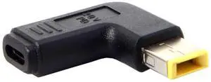 AJMRTC USB 3.1 TypeC to Rectangle 11.0x4.5mm PD Emulator Trigger Adapter, USBC Female to Yellow Square SlimTip Power Plug for Lenovo ThinkPad X1 Carbon Laptop PD Charging Conversion AJMRTC USB 3.1 TypeC to Rectangle 11.0x4.5mm PD Emulator Trigger Adapter, USBC Female to Yellow Square SlimTip Power Plug for Lenovo ThinkPad X1 Carbon Laptop PD Charging Conversion