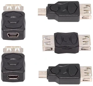 AJMRTC 3Pcs/Lot Micro USB 2.0 Male to 5Pin Mini USB Female Adapter, 480Mbps Data Sync 5V 2A Power Charging Converter for Smartphone, Camera, MP3 Player, GPS USBC Peripheral Extension Connector AJMRTC 3Pcs/Lot Micro USB 2.0 Male to 5Pin Mini USB Female Adapter, 480Mbps Data Sync 5V 2A Power Charging Converter for Smartphone, Camera, MP3 Player, GPS USBC Peripheral Extension Connector