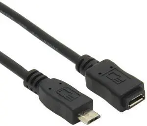 AJMRTC 50cm Full Pin Connected Micro USB 2.0 5Pin Male to Female Extension Cable, FullPin Through OTG Extension Cord for Android Phones, Tablets, Micro USB Devices Data & Power Extension AJMRTC 50cm Full Pin Connected Micro USB 2.0 5Pin Male to Female Extension Cable, FullPin Through OTG Extension Cord for Android Phones, Tablets, Micro USB Devices Data & Power Extension