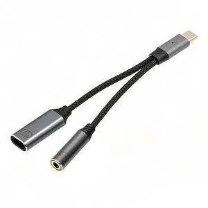 AJMRTC USBC to 3.5mm Female AUX DAC Audio Cable,16bit 48kHz HiRes Digital Audio,100W PD Fast Charging,2in1 TypeC Adapter for Laptop,Tablet,Phone,Headphones,Speakers Music Playback & Call AJMRTC USBC to 3.5mm Female AUX DAC Audio Cable,16bit 48kHz HiRes Digital Audio,100W PD Fast Charging,2in1 TypeC Adapter for Laptop,Tablet,Phone,Headphones,Speakers Music Playback & Call