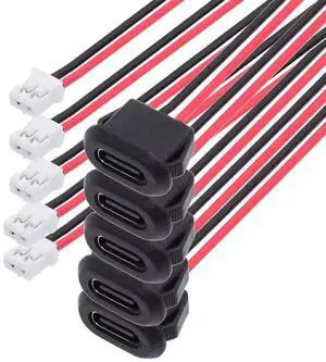AJMRTC 5Pcs Set DIY OEM TypeC Female Socket to 2Pin Header Cable, 2.0mm Pitch Latch Mount Type DC 5V Power Connector Wire for DIY Project, Electronic Repair, Circuit Board Soldering Work AJMRTC 5Pcs Set DIY OEM TypeC Female Socket to 2Pin Header Cable, 2.0mm Pitch Latch Mount Type DC 5V Power Connector Wire for DIY Project, Electronic Repair, Circuit Board Soldering Work