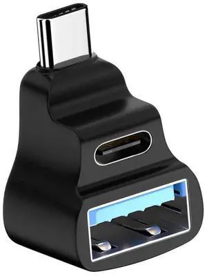 AJMRTC Angled USBC USB3.0 Male to Dual TypeA OTG & TypeC Female Splitter Adapter,10Gbps Data Power PassThrough Hub for Steam Deck, Laptop, Smartphone, USBA Peripherals MultiPort Expansion Connec AJMRTC Angled USBC USB3.0 Male to Dual TypeA OTG & TypeC Female Splitter Adapter,10Gbps Data Power PassThrough Hub for Steam Deck, Laptop, Smartphone, USBA Peripherals MultiPort Expansion Connec