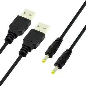 AJMRTC 2Pcs 150cm 24AWG USB 2.0 TypeA Male to 5V DC 4.0x1.7mm Barrel Power Cable, HeavyGauge DC Round Plug Charging Cord for LED Strips, Small Electronic Gadgets, DIY 5V Power Supply Projects AJMRTC 2Pcs 150cm 24AWG USB 2.0 TypeA Male to 5V DC 4.0x1.7mm Barrel Power Cable, HeavyGauge DC Round Plug Charging Cord for LED Strips, Small Electronic Gadgets, DIY 5V Power Supply Projects