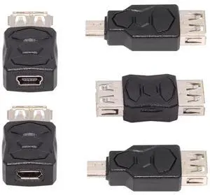 AJMRTC 3Pcs/Lot Micro USB 2.0 Male to 5Pin Mini USB Female Extension Adapter, 480Mbps Data Sync 5V 2A Power Charging Converter for Digital Cameras, MP3 Players, OldStyle Portable Devices AJMRTC 3Pcs/Lot Micro USB 2.0 Male to 5Pin Mini USB Female Extension Adapter, 480Mbps Data Sync 5V 2A Power Charging Converter for Digital Cameras, MP3 Players, OldStyle Portable Devices
