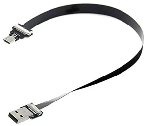 AJMRTC USB 2.0 TypeA Male to Micro USB 5Pin Male Flat Slim FPC Cable, 200cm Flexible Thin Flat Ribbon Cord for FPV Drone, Hard Disk, Smartphone and Micro USB Powered Devices AJMRTC USB 2.0 TypeA Male to Micro USB 5Pin Male Flat Slim FPC Cable, 200cm Flexible Thin Flat Ribbon Cord for FPV Drone, Hard Disk, Smartphone and Micro USB Powered Devices