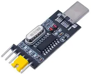 AJMRTC USBC Male to TTL Serial Adapter Board, CH340G CH340 Chip 3.3V 5V Selectable Voltage Serial Converter Module, Replacement for PL2303, Without Housing for DIY Electronic Project AJMRTC USBC Male to TTL Serial Adapter Board, CH340G CH340 Chip 3.3V 5V Selectable Voltage Serial Converter Module, Replacement for PL2303, Without Housing for DIY Electronic Project
