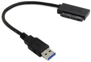 AJMRTC USB 3.0 to Micro SATA 7+9 16 Pin 90 Degree Angled Adapter Cable 10cm, 1.8 Inch Micro SATA SSD Hard Drive Converter Cord for 1.8" Micro SATA HDD SSD Data Power Connection AJMRTC USB 3.0 to Micro SATA 7+9 16 Pin 90 Degree Angled Adapter Cable 10cm, 1.8 Inch Micro SATA SSD Hard Drive Converter Cord for 1.8" Micro SATA HDD SSD Data Power Connection