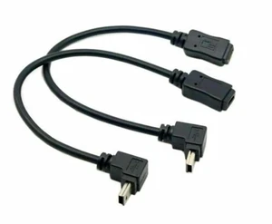 AJMRTC Mini USB 5P 90Degree Up+Down Angled Male to Mini USB 5Pin Female Extension Cable, USB2.0 Data Charging Cord for GPS Navigator, Dash Cam, Digital Camera AJMRTC Mini USB 5P 90Degree Up+Down Angled Male to Mini USB 5Pin Female Extension Cable, USB2.0 Data Charging Cord for GPS Navigator, Dash Cam, Digital Camera