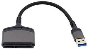 AJMRTC 5Gbps USB 3.0 TypeA to SATA 22 Pin Adapter Cable, USB to SATA Converter Cord for 2.5 Inch SATA HDD SSD, External Hard Drive Data Backup Disk Reading Tool AJMRTC 5Gbps USB 3.0 TypeA to SATA 22 Pin Adapter Cable, USB to SATA Converter Cord for 2.5 Inch SATA HDD SSD, External Hard Drive Data Backup Disk Reading Tool