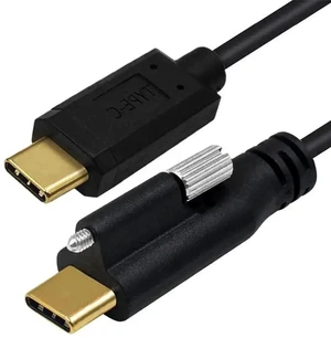 AJMRTC USBC to USBC Extension Cable Male to Male with Mounting Screws, PD Fast Charging HighSpeed Data Transfer Cord for PC Case Panel Mount, Laptops, Docking Station, Industrial USBC Devices AJMRTC USBC to USBC Extension Cable Male to Male with Mounting Screws, PD Fast Charging HighSpeed Data Transfer Cord for PC Case Panel Mount, Laptops, Docking Station, Industrial USBC Devices