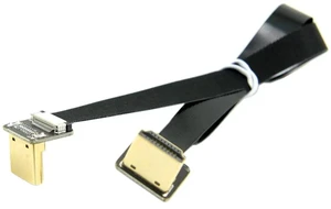 AJMRTC 50cm Dual 90Degree Down Angled HDMI TypeA Male to Male FPC Flat Cable, UltraThin Flexible Ribbon Cord for FPV Drone, Multicopter Gimbal, Aerial Photography, HDTV Video Signal Transmission AJMRTC 50cm Dual 90Degree Down Angled HDMI TypeA Male to Male FPC Flat Cable, UltraThin Flexible Ribbon Cord for FPV Drone, Multicopter Gimbal, Aerial Photography, HDTV Video Signal Transmission