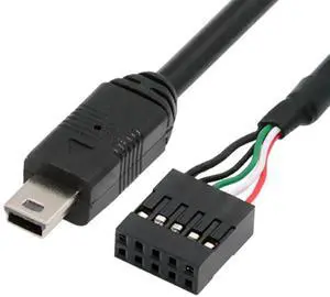 AJMRTC 50cm 9Pin 10Pin USB 2.0 Motherboard Header to Mini USB 5Pin Cable, Internal Mainboard Adapter Cord for Mini Monitor, Sensor Panel, Industrial Camera, Embedded Device Internal Connection AJMRTC 50cm 9Pin 10Pin USB 2.0 Motherboard Header to Mini USB 5Pin Cable, Internal Mainboard Adapter Cord for Mini Monitor, Sensor Panel, Industrial Camera, Embedded Device Internal Connection