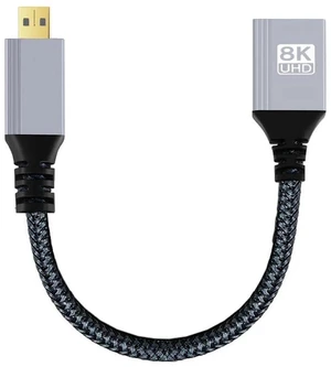 AJMRTC 8K Micro HDMI TypeD Male to HDMI Female Extension Cable, HDMI 2.1 48Gbps UHD HDTV Cord for DV Camera, Laptop, Portable Monitor, Camcorder AJMRTC 8K Micro HDMI TypeD Male to HDMI Female Extension Cable, HDMI 2.1 48Gbps UHD HDTV Cord for DV Camera, Laptop, Portable Monitor, Camcorder