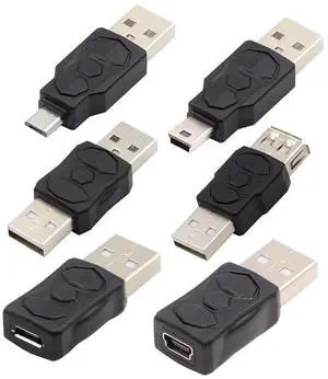 AJMRTC 5Pcs/Lot Micro USB 2.0 OTG Adapter Kit, 480Mbps Data Sync 5V 2A Power Charging Converter, TypeA Male to Mini USB 5Pin Female Connector for Android Phones, Cameras and Legacy USB Devices AJMRTC 5Pcs/Lot Micro USB 2.0 OTG Adapter Kit, 480Mbps Data Sync 5V 2A Power Charging Converter, TypeA Male to Mini USB 5Pin Female Connector for Android Phones, Cameras and Legacy USB Devices